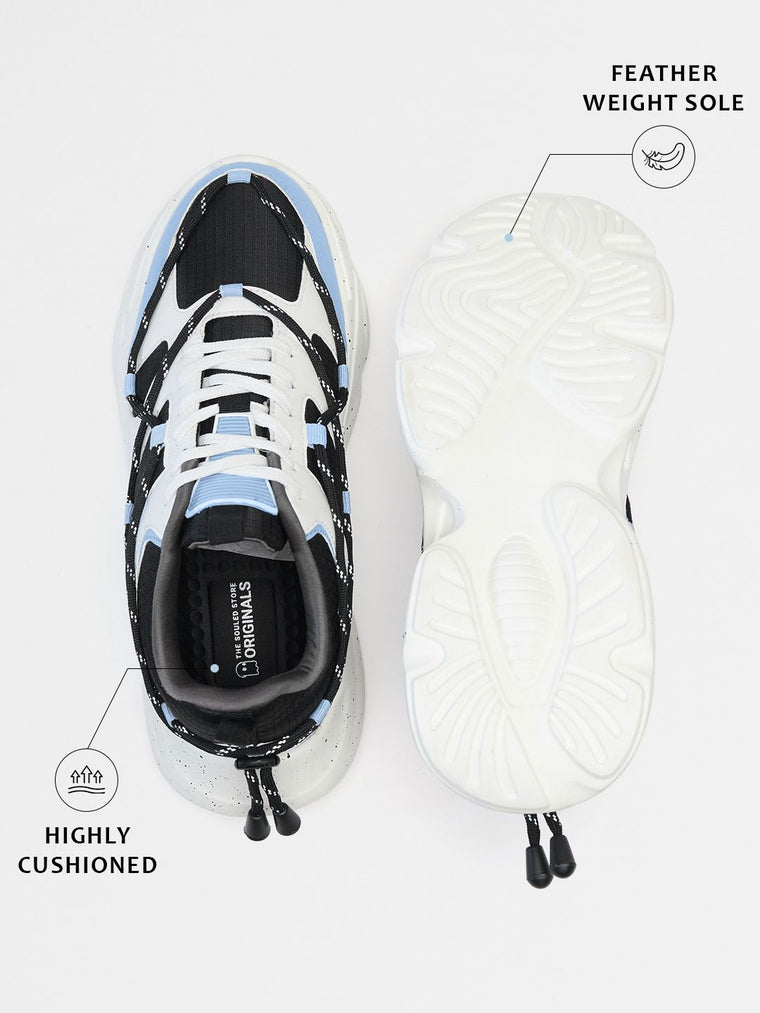 Souled: Swift Blue Men Low Top Sneakers