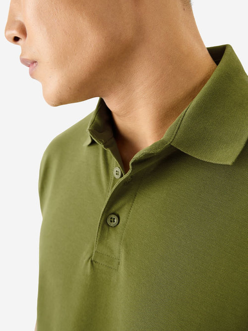 Solids: Olive Grove Oversized Polos
