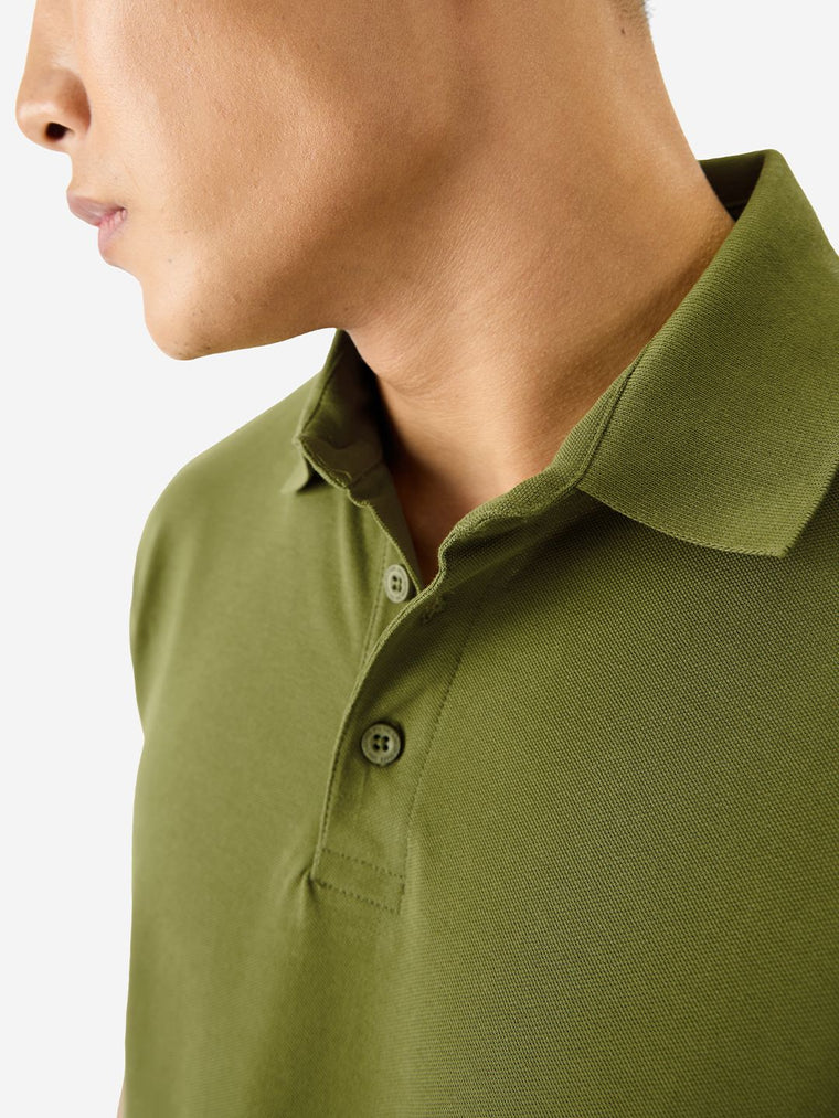 Solids: Olive Grove Oversized Polos