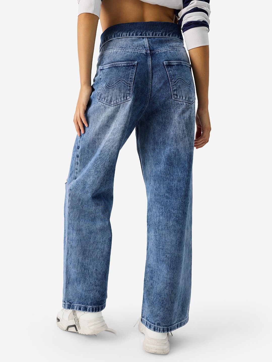 Wide-Leg Denim: Frosty Blue Women Wide Denims