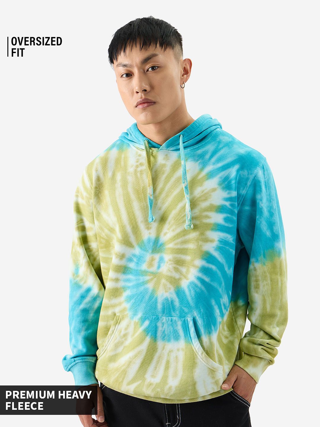 Tie Dye: Nautical Sunray Men Oversized Hoodies