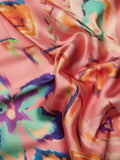 Satin Shirt: Floral Ink Women Relaxed Shirts