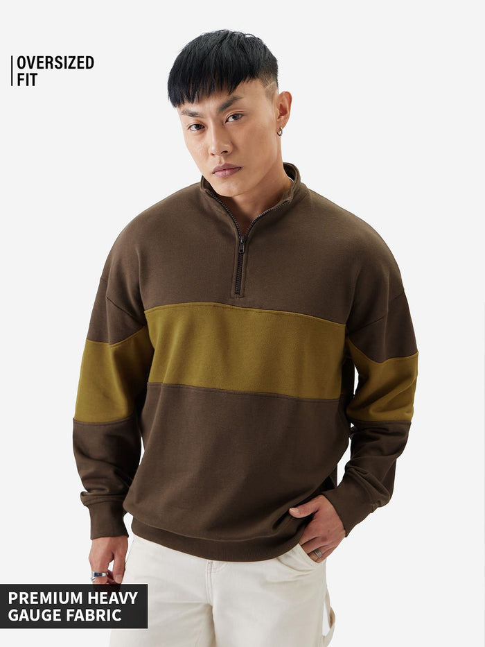 TSS Originals: Colorblock Men Oversized Sweatshirts
