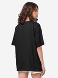 Street Solids: Black Women Oversized T-Shirts