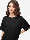 Street Solids: Black Women Oversized T-Shirts