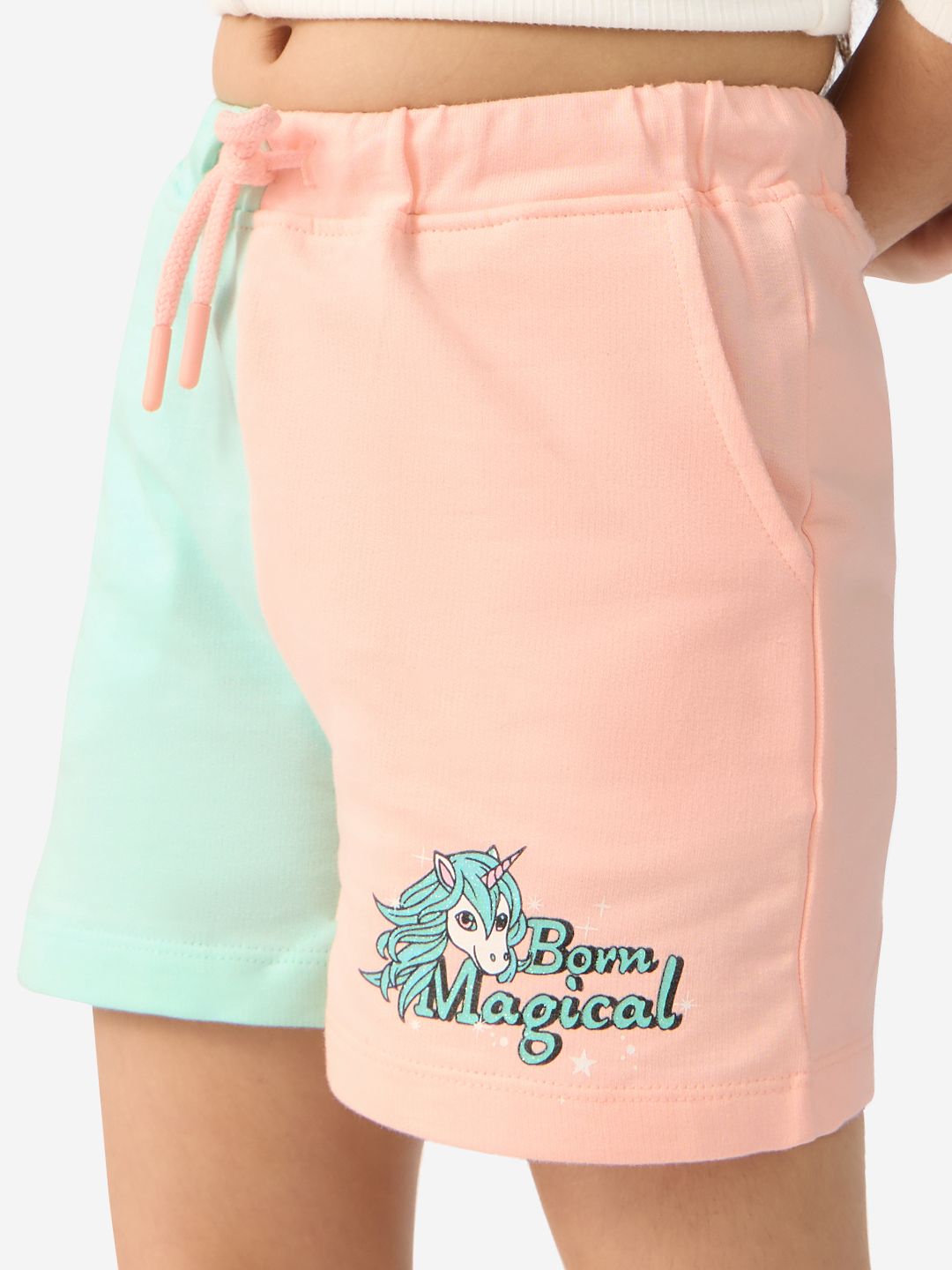 TSS Originals: Born Magical Girls Cotton Shorts (2-8 Yrs)