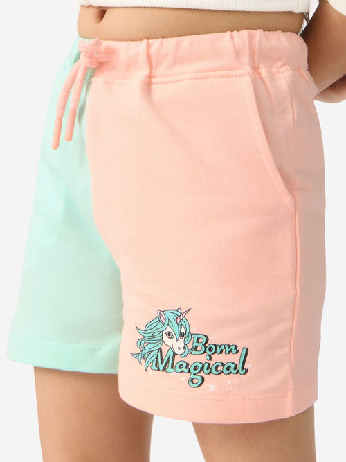 TSS Originals: Born Magical Girls Cotton Shorts (2-8 Yrs)