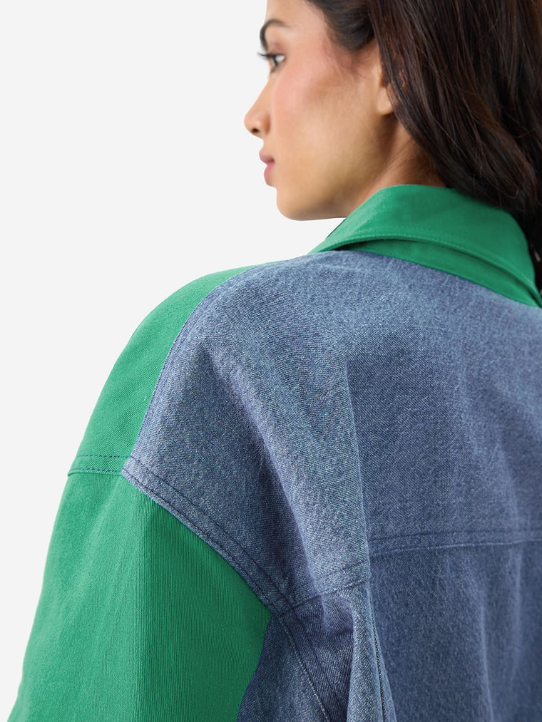 TSS Originals: Vivid Green Women Denim Jackets