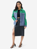 TSS Originals: Vivid Green Women Denim Jackets