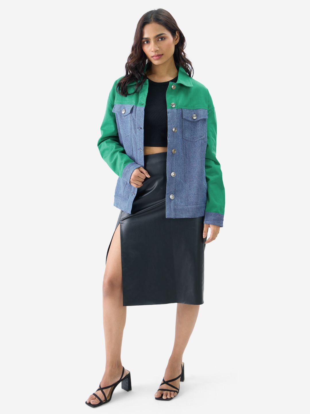 TSS Originals: Vivid Green Women Denim Jackets
