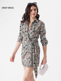 Wrap Dress: Nervous Bugs Women Shirt Dresses