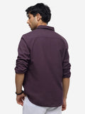 Cotton Linen: Berry Cotton Linen Shirts