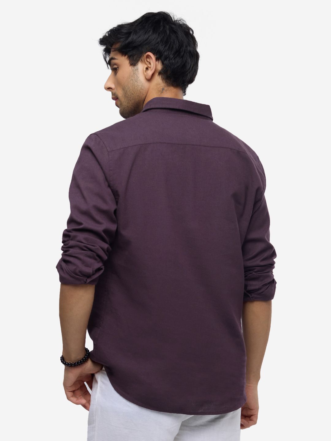 Cotton Linen: Berry Cotton Linen Shirts