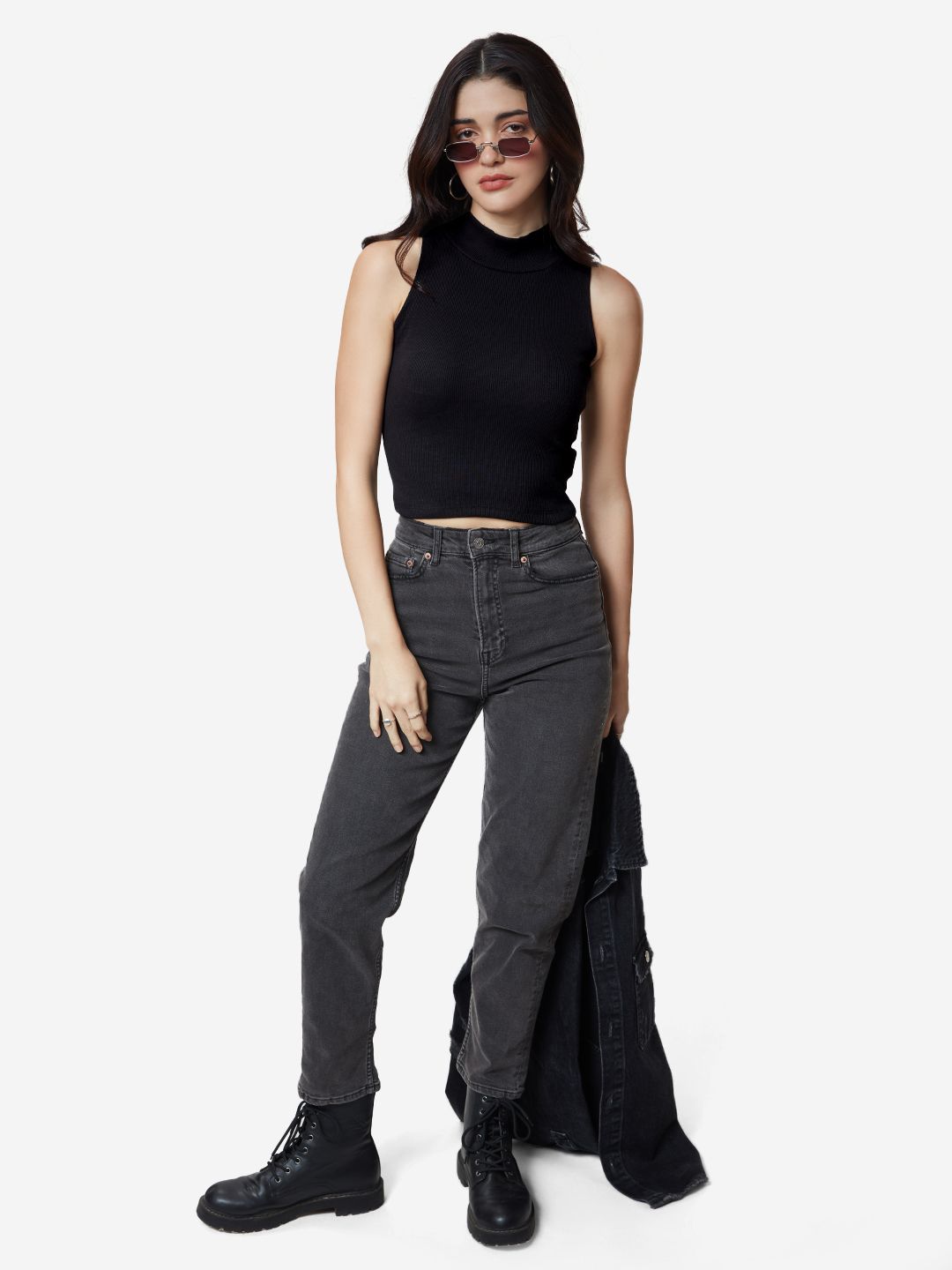 Essential Solids: Black Women Knit Tops