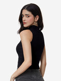 Essential Solids: Black Women Knit Tops