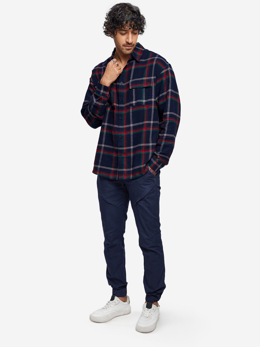 Plaid: Red Men Utility Shirts