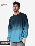 Tie-Dye: Blue Topaz Oversized Full Sleeve T-Shirts