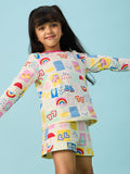 Peppa: Rainbow Splash Girls Cotton Shorts (2-8 Yrs)