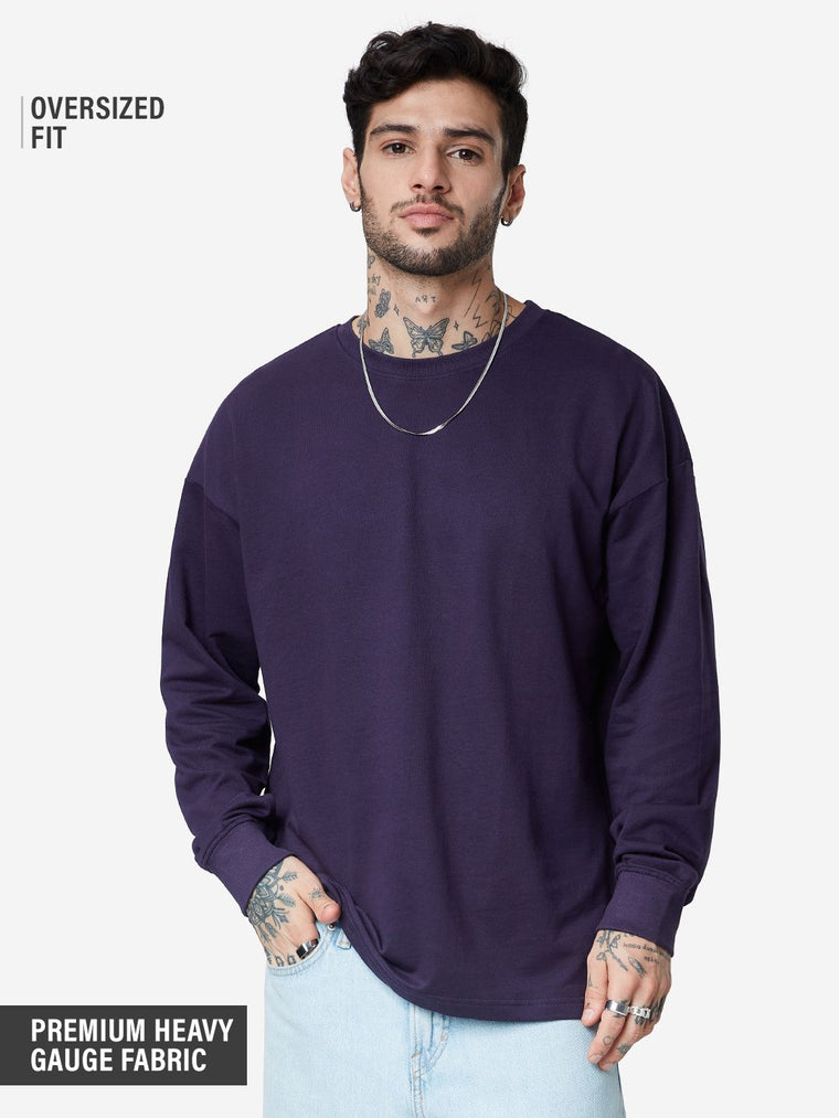 Oversized T-Shirt: Forest Berry Oversized Full Sleeve T-Shirts