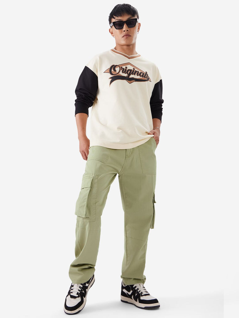 Solids: Green Men Cargo Pants