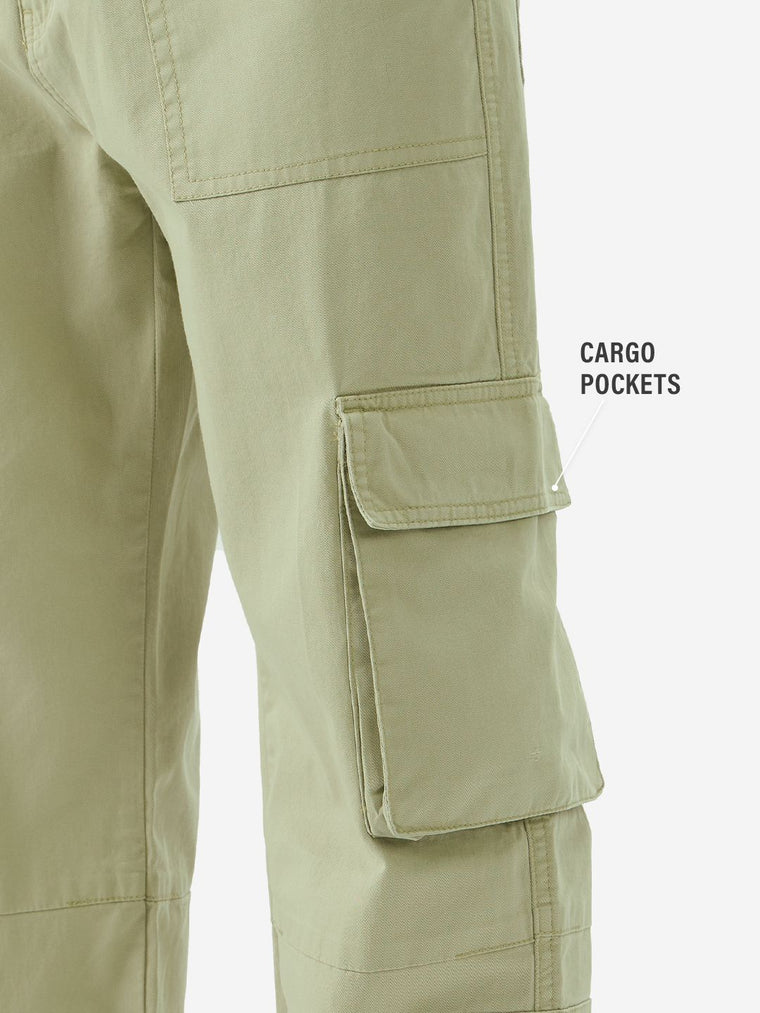 Solids: Green Men Cargo Pants