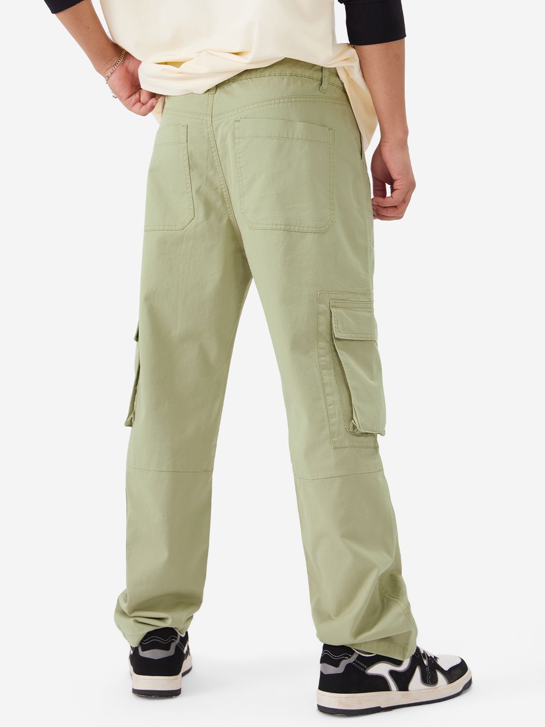 Solids: Green Men Cargo Pants