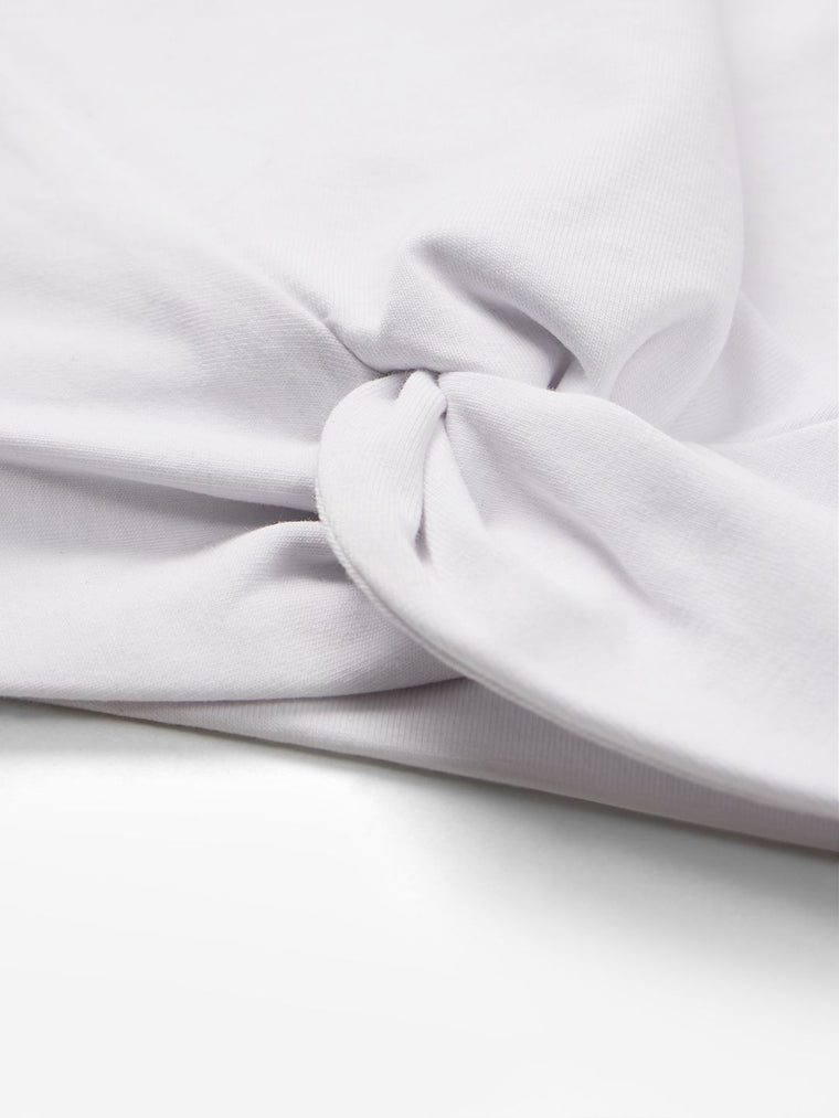 Essential Solids: Serene White Women Knit Tops