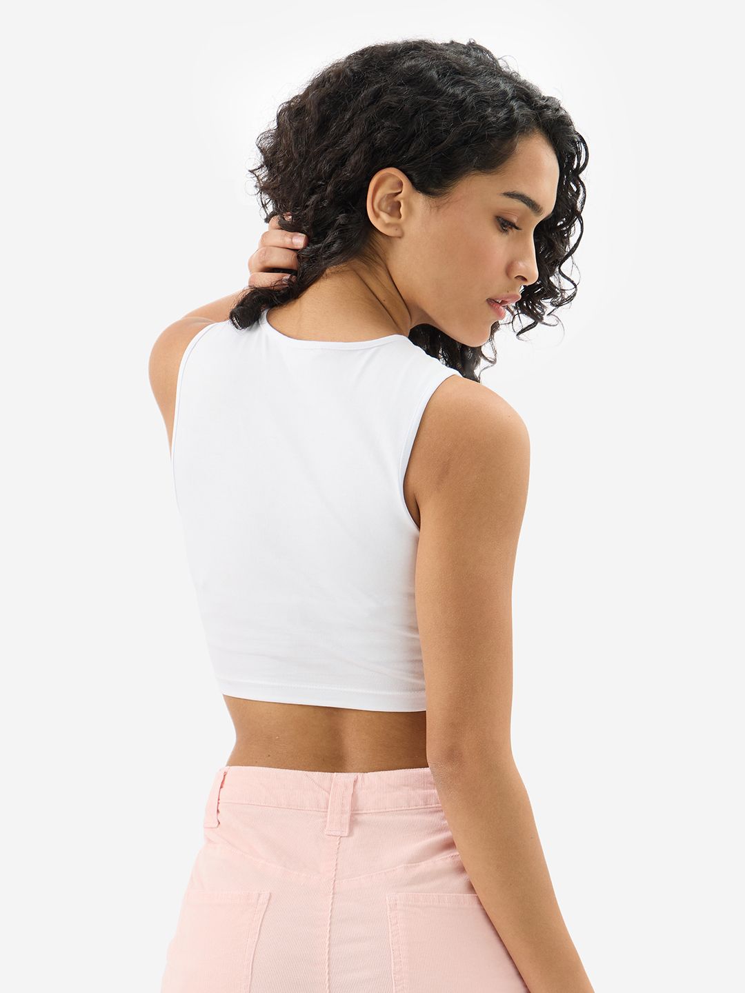Essential Solids: Serene White Women Knit Tops