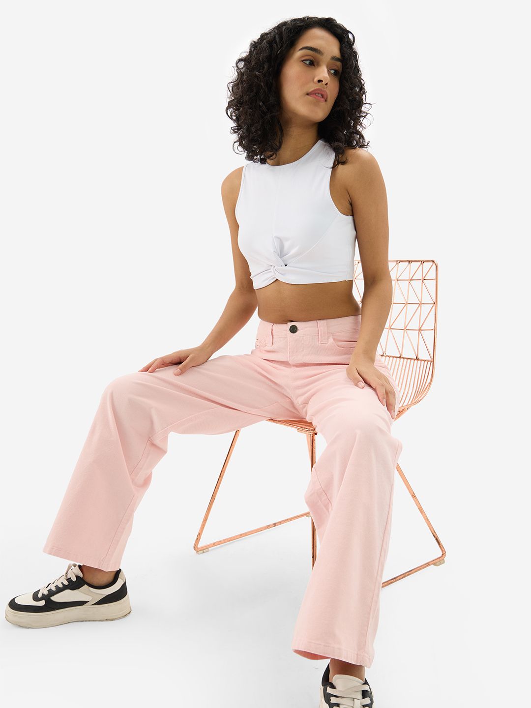 Essential Solids: Serene White Women Knit Tops
