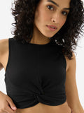 Essential Solids: Ink Black Women Knit Tops