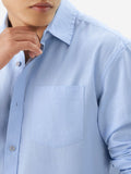 Cotton Linen: Sky Blue Cotton Linen Shirts