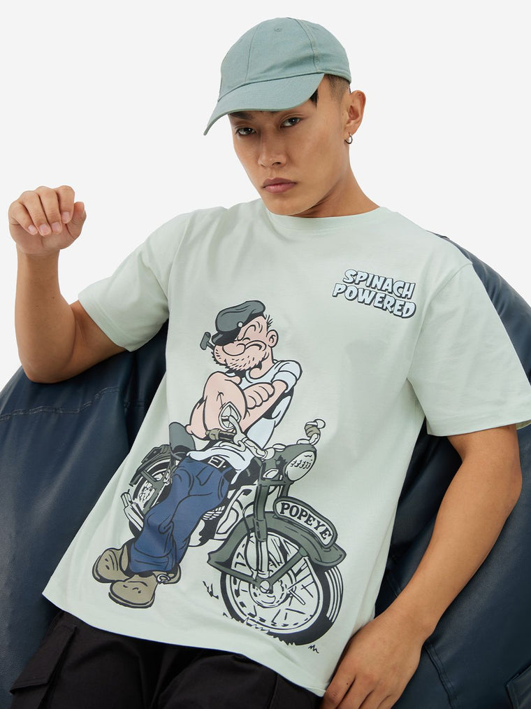 Popeye: Spinach Powered Men Relaxed Fit T-Shirts