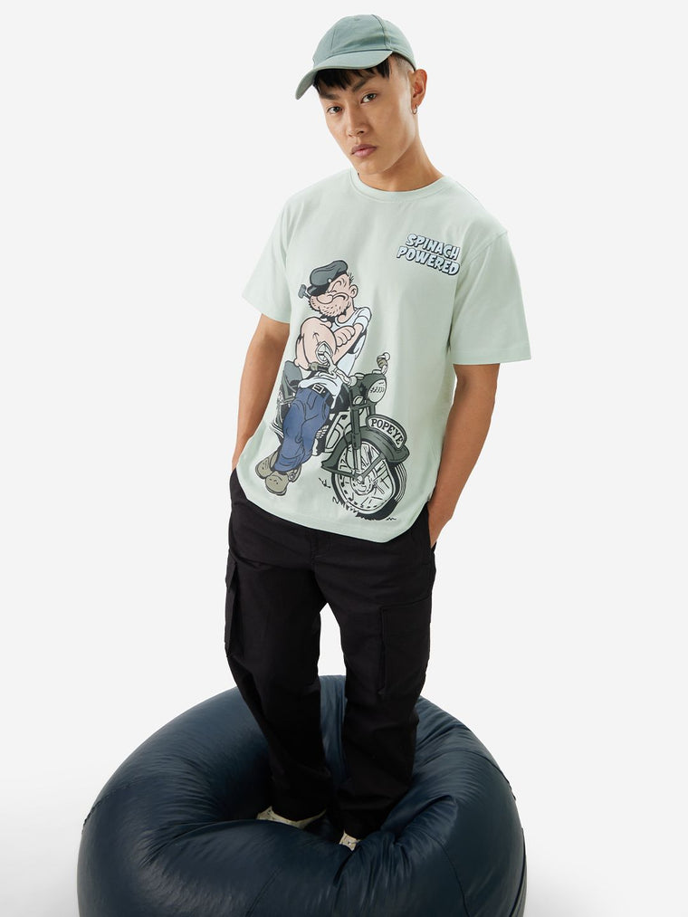 Popeye: Spinach Powered Men Relaxed Fit T-Shirts
