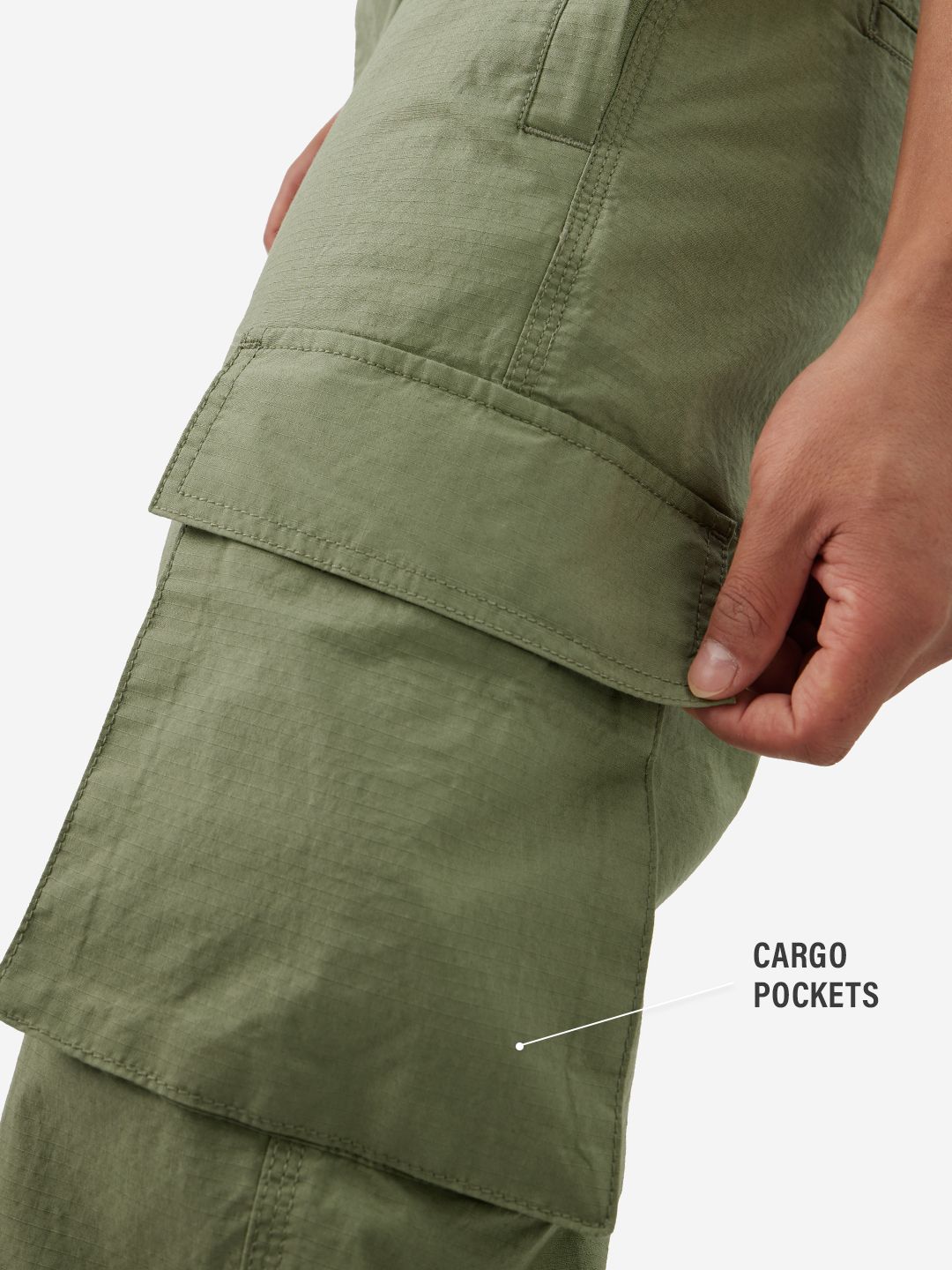 Ripstop Pants: Fern Green Men Cargo Pants