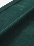Corduroy Pants: Emerald Green Women Straight Pants