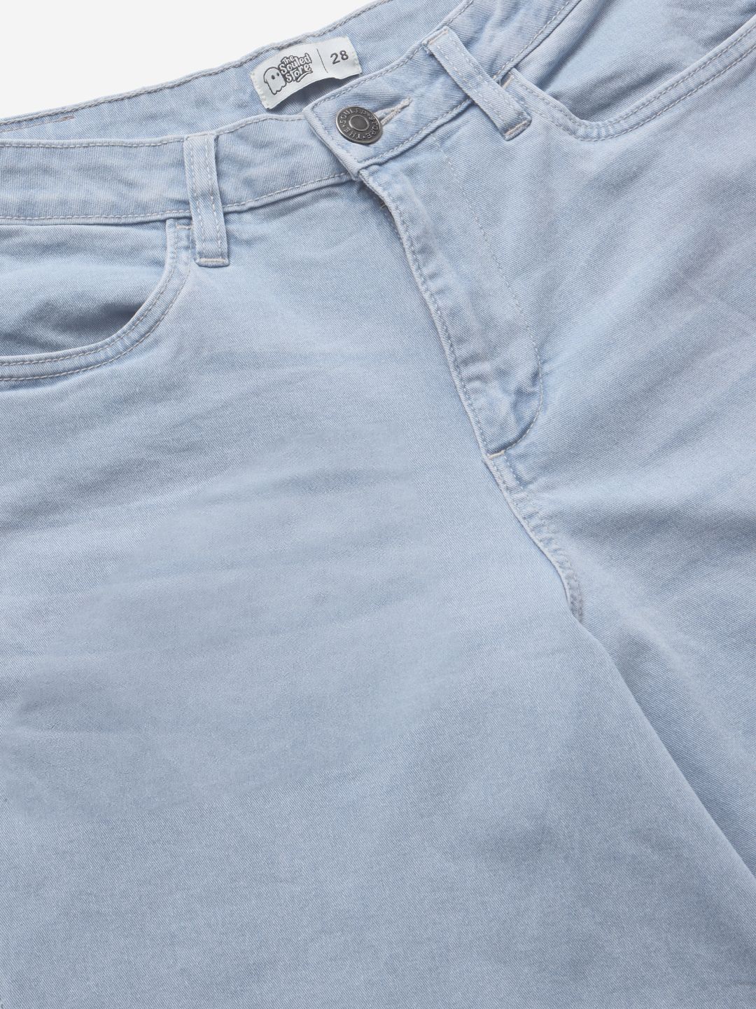 Parachute Jeans: Ice Blue Women Baggy Denims