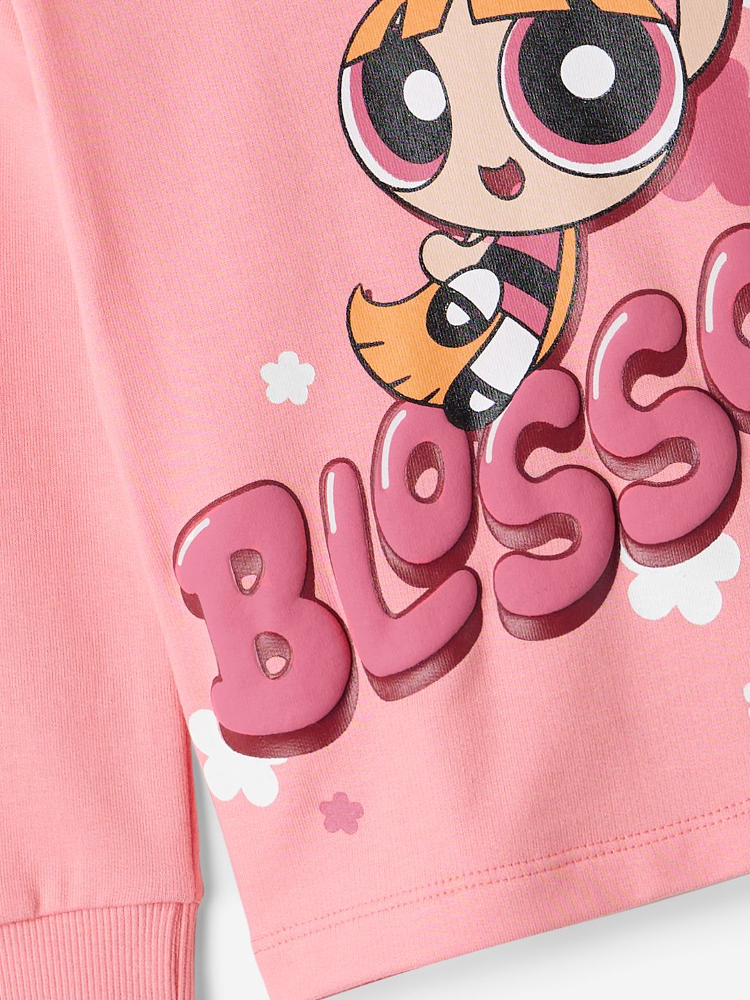 Powerpuff Girls: Girl Power Blossom Girls Cotton Full Sleeve T-Shirts (2-8 Yrs)