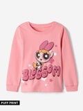 Powerpuff Girls: Girl Power Blossom Girls Cotton Full Sleeve T-Shirts (2-8 Yrs)