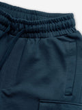 Solids: Stellar Blue Men Lounge Shorts