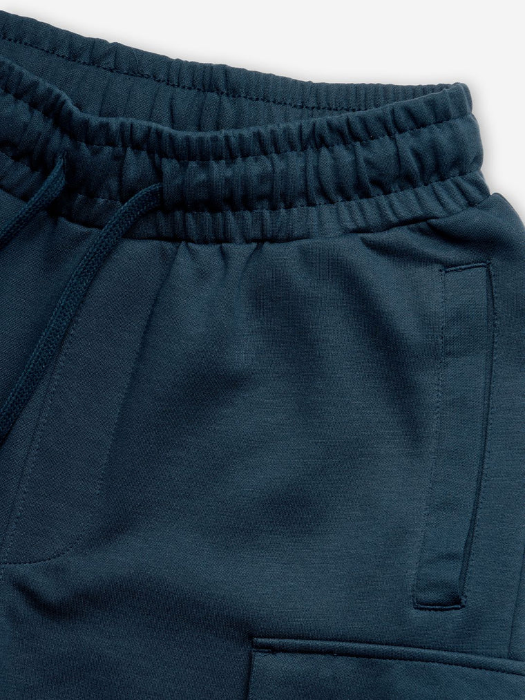 Solids: Stellar Blue Men Lounge Shorts