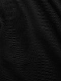 Essential Solids: Black Women Cropped Polos