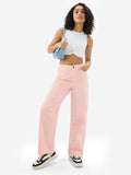Corduroy Pants: Peachy Pink Women Straight Pants