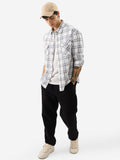Plaid: Glacier Men Textured Shirts