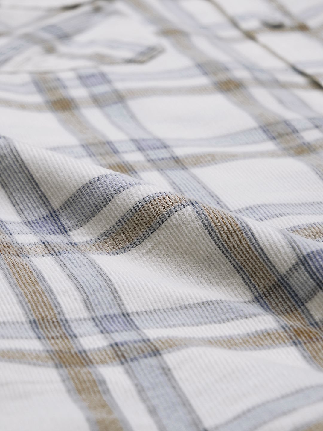Plaid: Glacier Men Textured Shirts