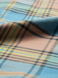 Plaid: Blue, Yellow Men Utility Shirts