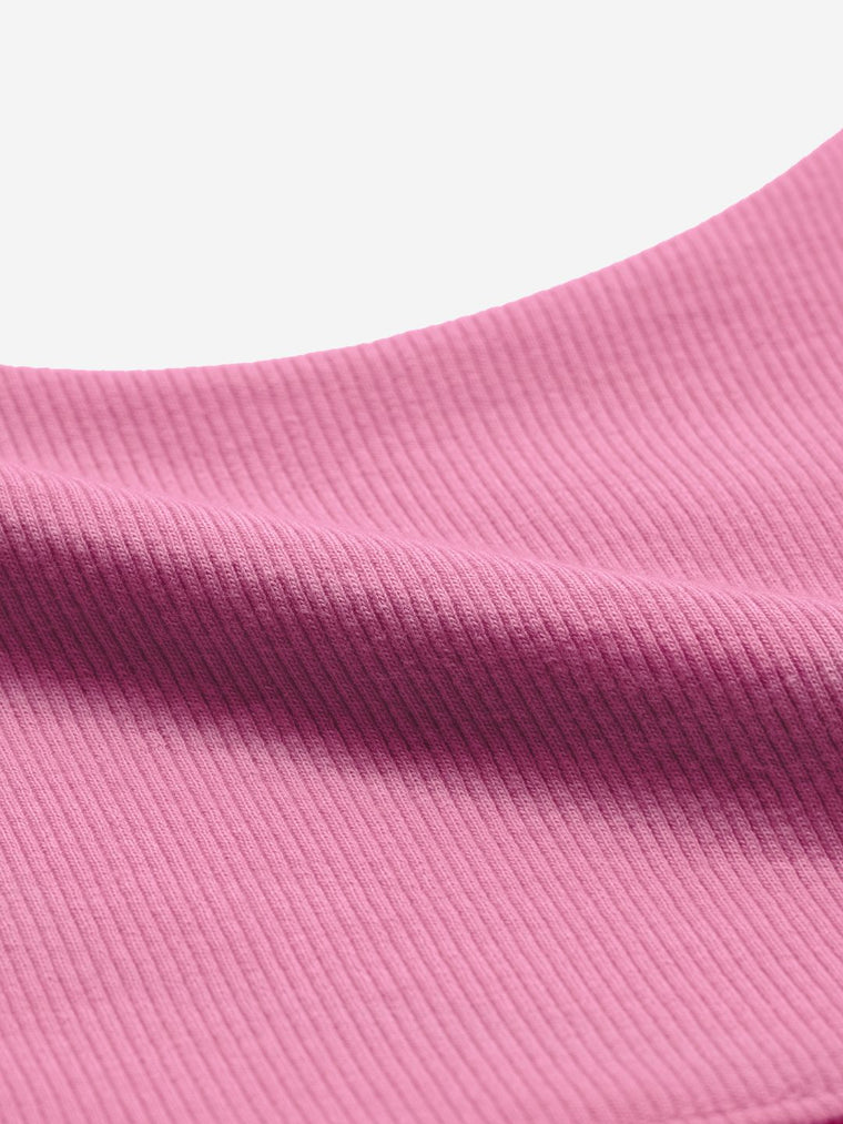 Flamingo Pink Bralette Top Women Bralette