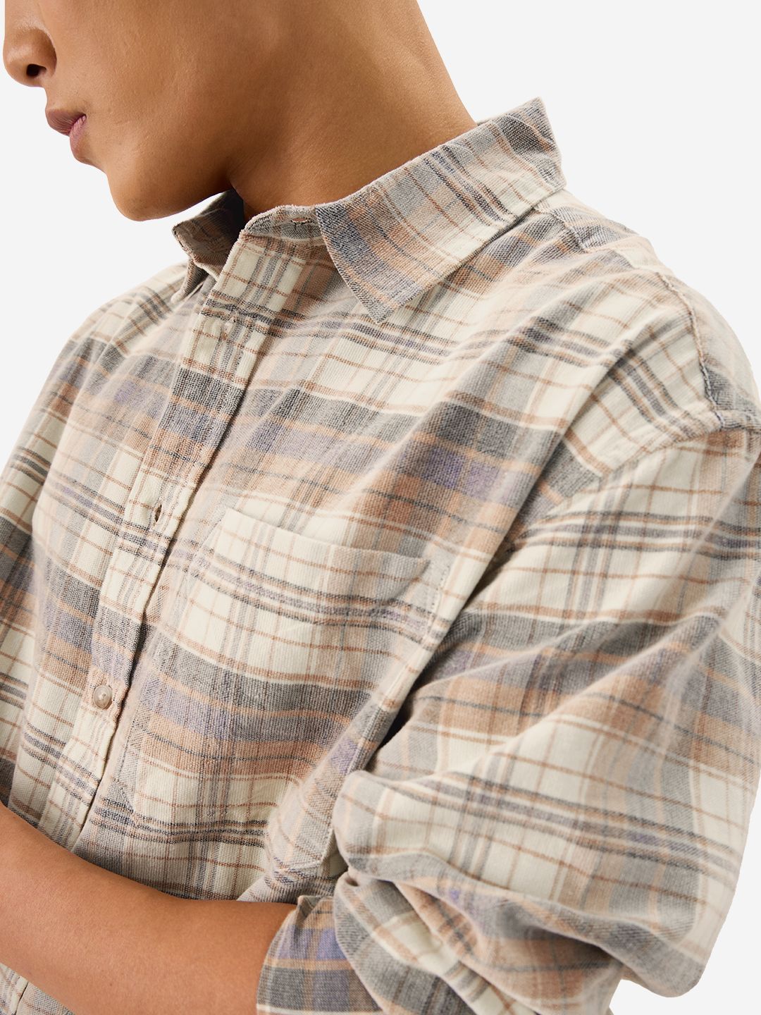 Plaid: Chestnut Men Textured Shirts