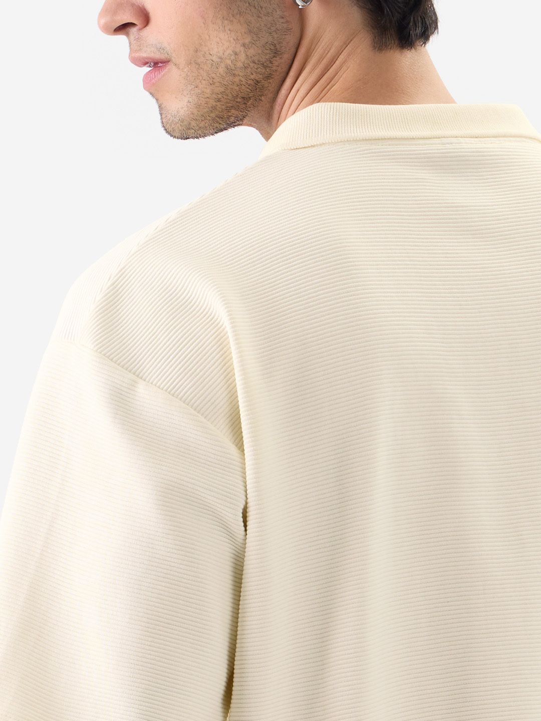 Solids: Off-White Oversized Polos