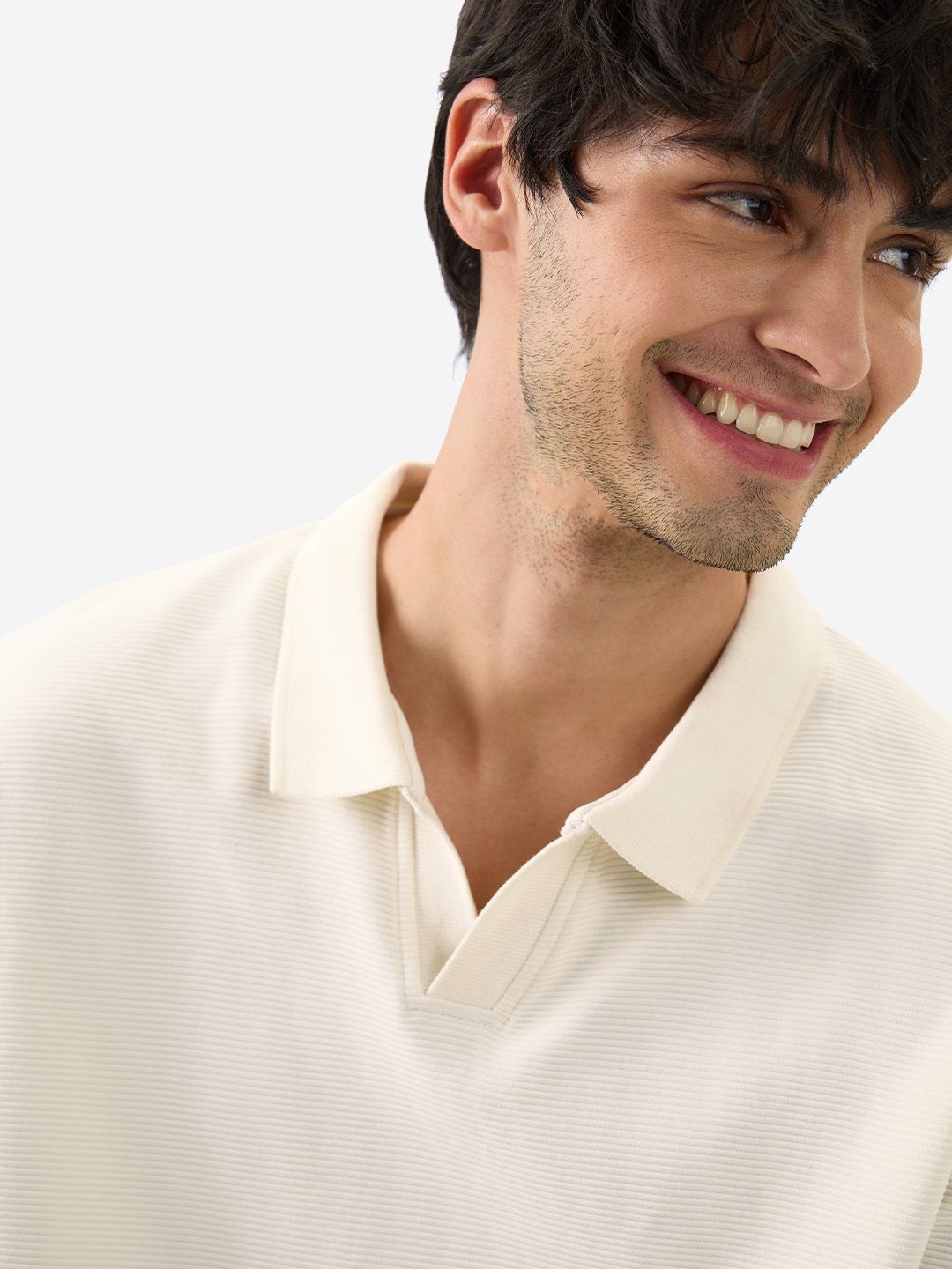 Solids: Off-White Oversized Polos