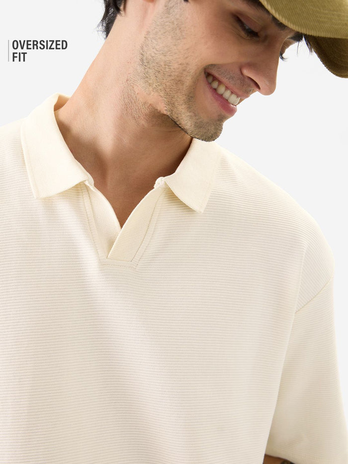 Solids: Off-White Oversized Polos